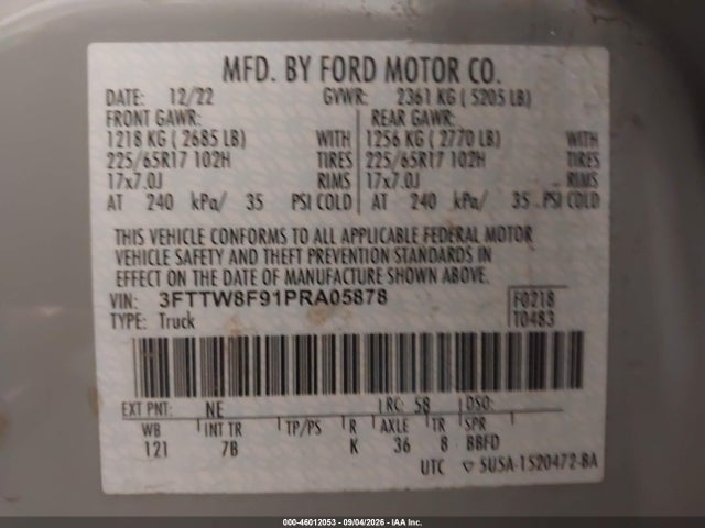 2023 FORD MAVERICK XLT 9