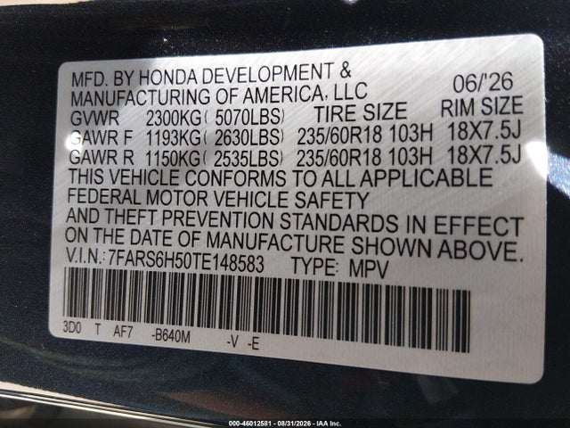 2026 HONDA CR-V HYBRID AWD SPORT 9