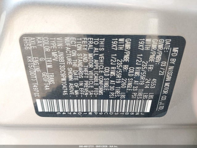 2023 NISSAN ROGUE PLATINUM FWD 9