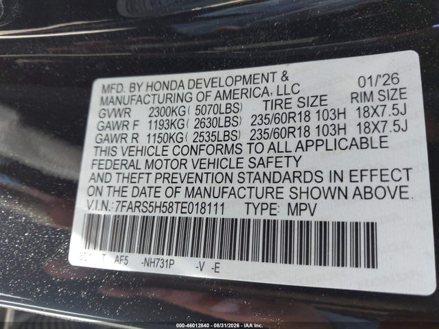 2026 HONDA CR-V HYBRID 2WD SPORT 9