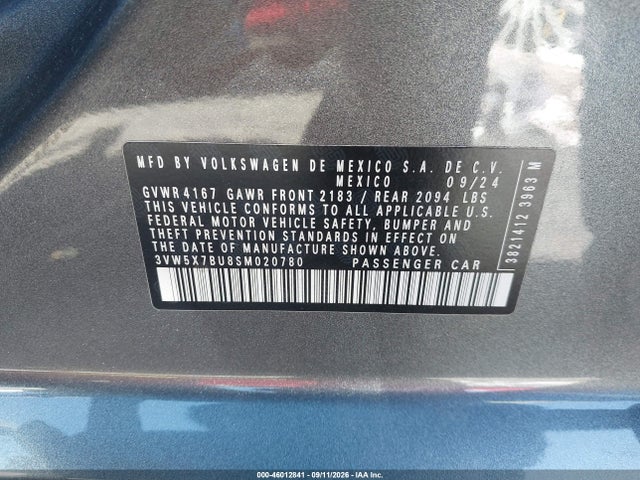2025 VOLKSWAGEN JETTA 1.5T S 9