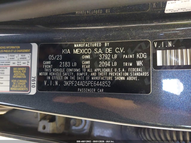 2023 KIA FORTE LXS 9