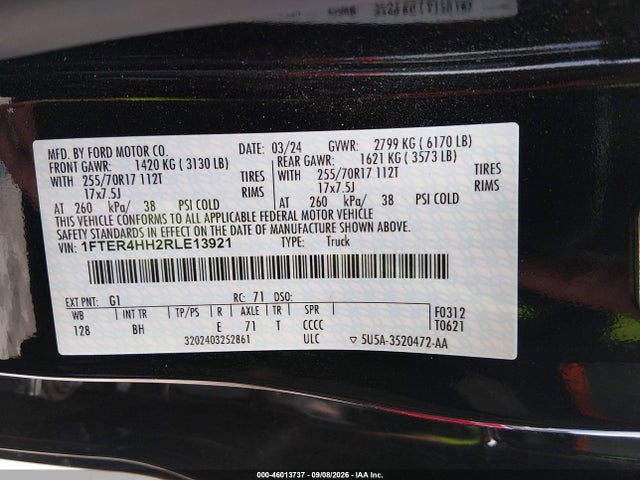 2024 FORD RANGER XLT 9