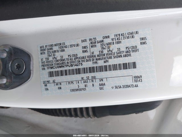2023 FORD ESCAPE ST-LINE 9
