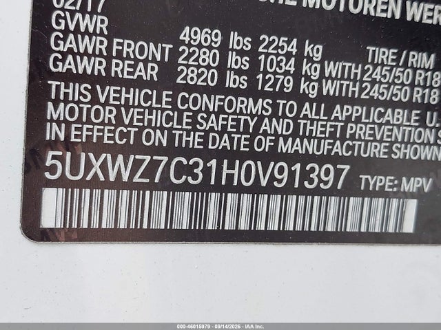 2017 BMW X3 SDRIVE28I 9