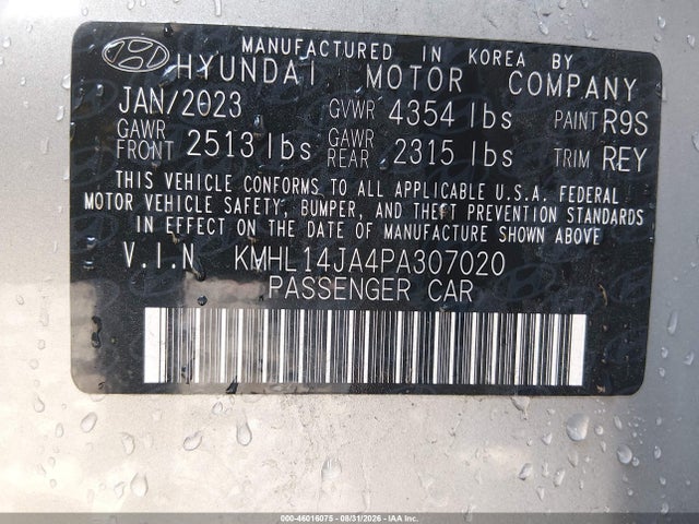 2023 HYUNDAI SONATA SEL 9