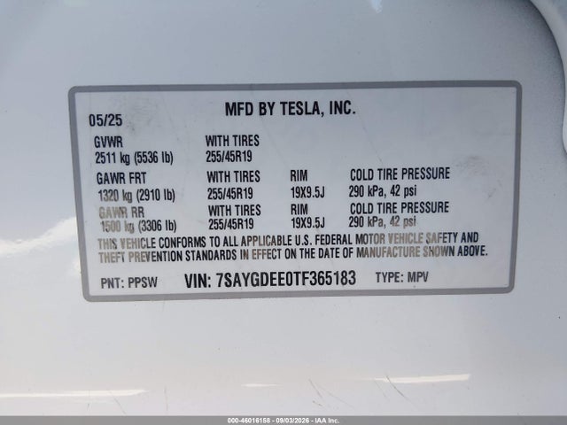 2026 TESLA MODEL Y 9