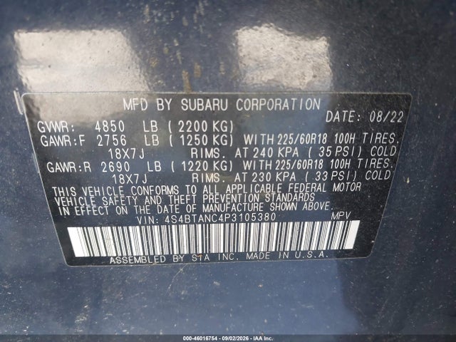 2023 SUBARU OUTBACK 9