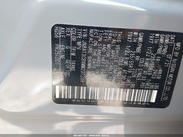 2021 NISSAN ROGUE SL INTELLIGENT AWD 9