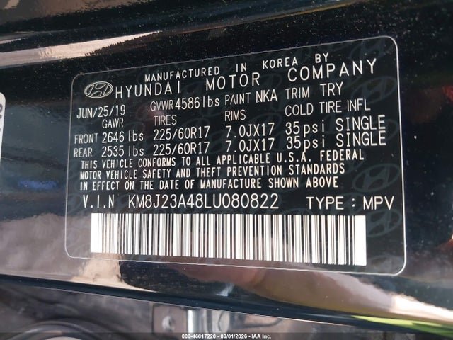 2020 HYUNDAI TUCSON SE 9