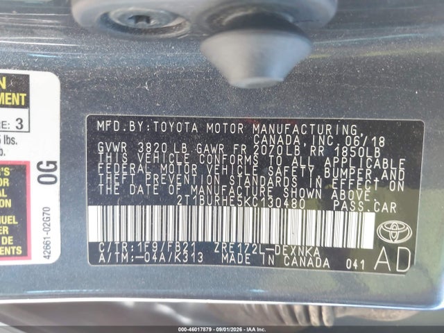 2019 TOYOTA COROLLA LE 9