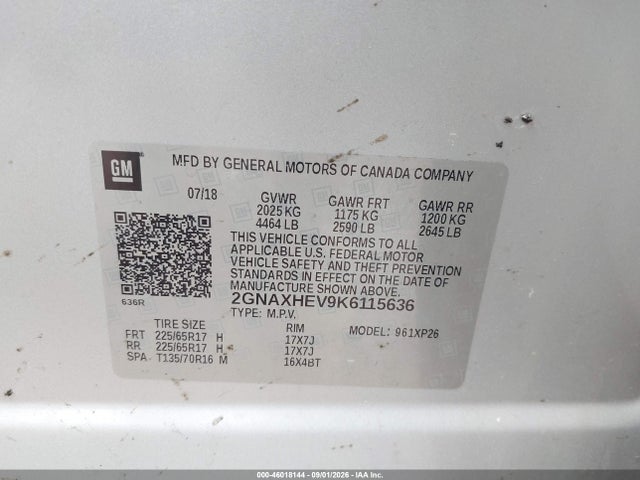 2019 CHEVROLET EQUINOX LS 9