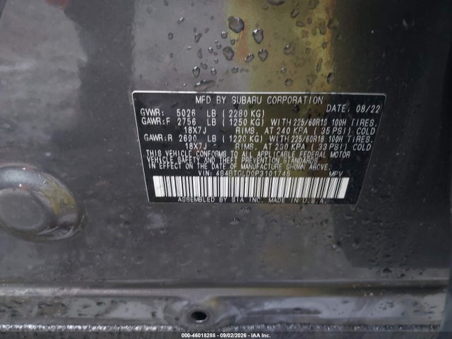 2023 SUBARU OUTBACK ONYX EDITION XT 9