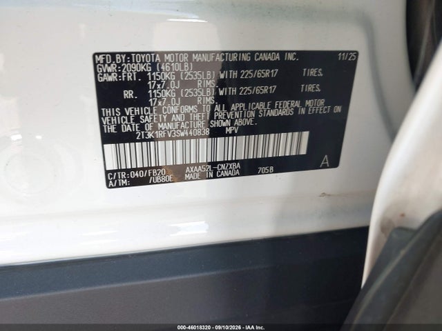 2025 TOYOTA RAV4 LE 9