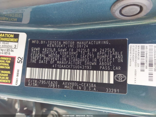 2025 TOYOTA CAMRY SE 9