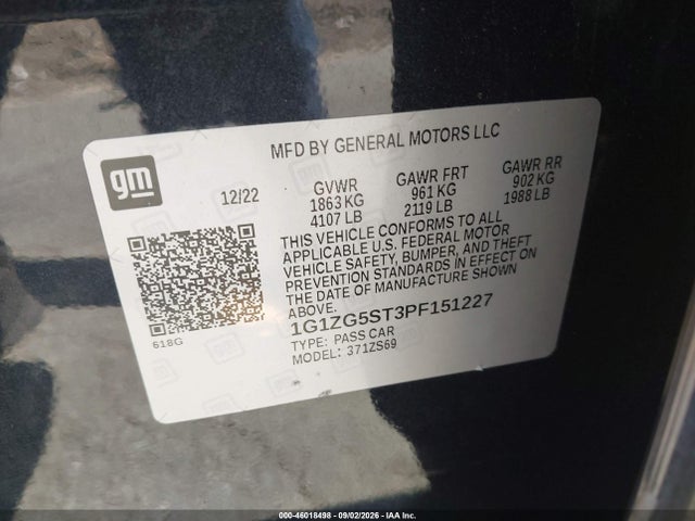 2023 CHEVROLET MALIBU FWD RS 9