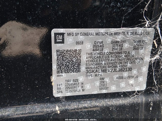 2018 GMC TERRAIN SLE 9
