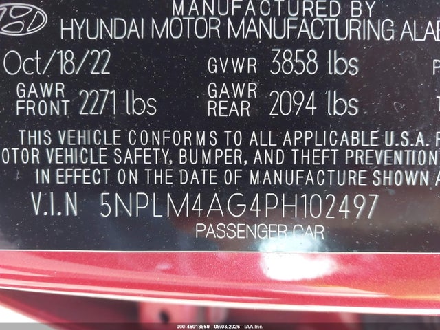 2023 HYUNDAI ELANTRA SEL 9