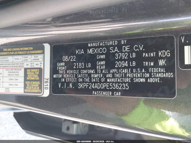2023 KIA FORTE LXS 9