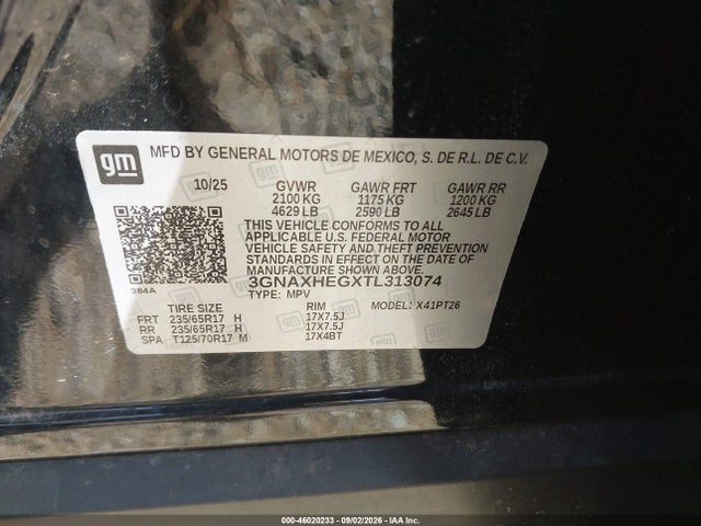 2026 CHEVROLET EQUINOX FWD LT 9