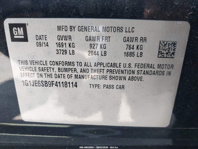 2015 Chevrolet SONIC LTZ AUTO — фото 9