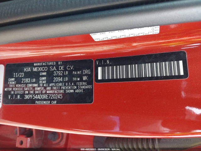 2024 KIA FORTE GT-LINE 9