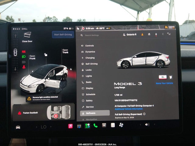 2026 TESLA MODEL 3 PREMIUM REAR-WHEEL DRIVE/REAR-WHEEL DRIVE 7