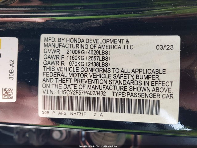 2023 HONDA ACCORD HYBRID SPORT 9