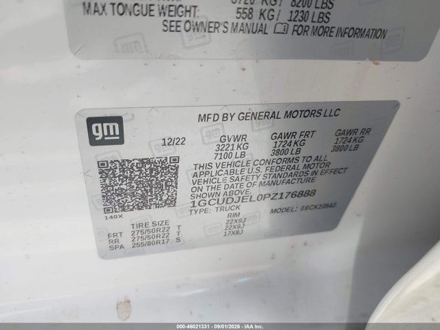 2023 CHEVROLET SILVERADO 1500 4WD SHORT BED HIGH COUNTRY 9