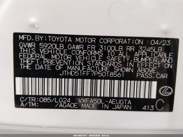 2023 LEXUS LS 500 9