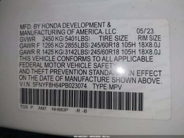2023 HONDA PASSPORT AWD TRAILSPORT 9