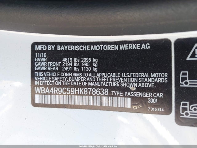 2017 BMW 430I XDRIVE 9