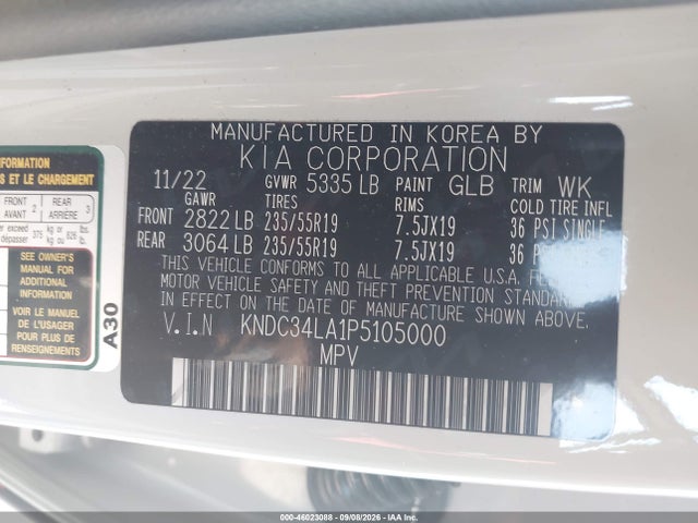 2023 KIA EV6 WIND 9