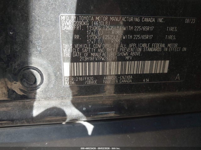 2023 TOYOTA RAV4 LE 9