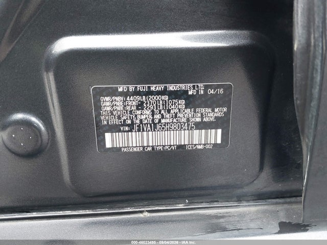 2017 SUBARU WRX LIMITED 9