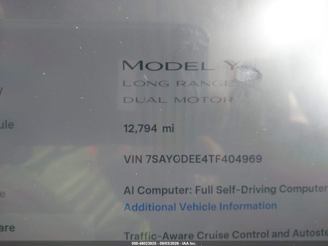 2026 TESLA MODEL Y ALL-WHEEL DRIVE/LONG RANGE LAUNCH SERIES/PREMIUM ALL-WHEEL DRIVE 16