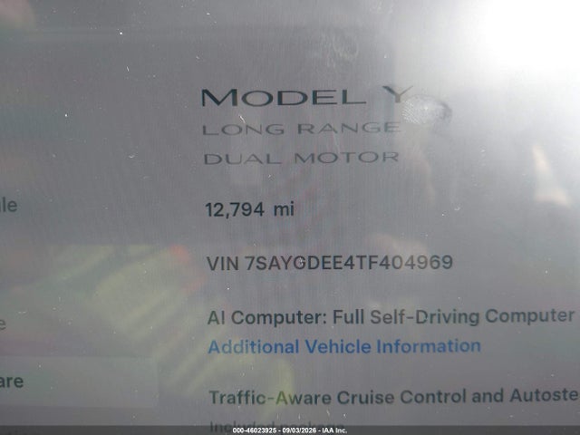 2026 TESLA MODEL Y ALL-WHEEL DRIVE/LONG RANGE LAUNCH SERIES/PREMIUM ALL-WHEEL DRIVE 7