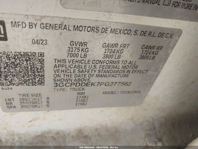 2023 CHEVROLET SILVERADO 1500 4WD STANDARD BED LT 9