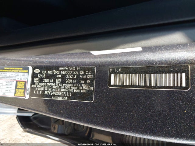 2019 KIA FORTE LXS 9