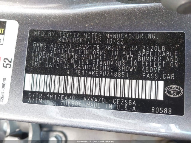 2023 TOYOTA CAMRY SE 9