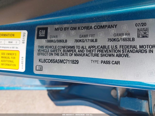 2021 Chevrolet SPARK FWD 1LT AUTOMATIC 照片 9