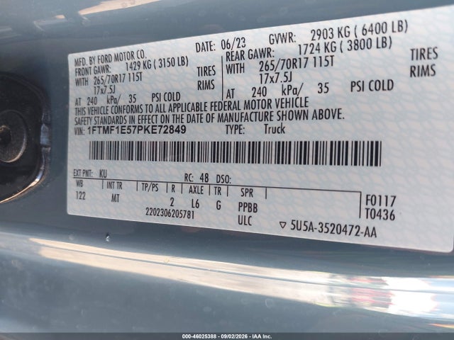2023 FORD F-150 XLT 9