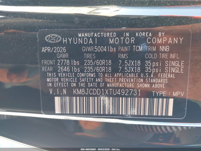 2026 HYUNDAI TUCSON HYBRID SEL CONVENIENCE 9