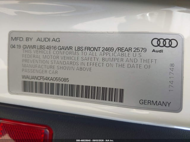2019 AUDI A5 45 PREMIUM 9