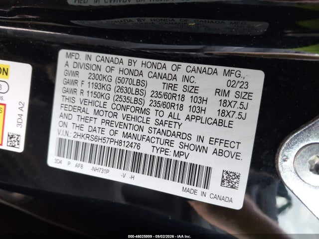 2023 HONDA CR-V HYBRID SPORT 9