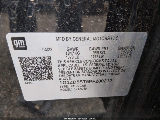 2023 CHEVROLET MALIBU FWD 1LT 9
