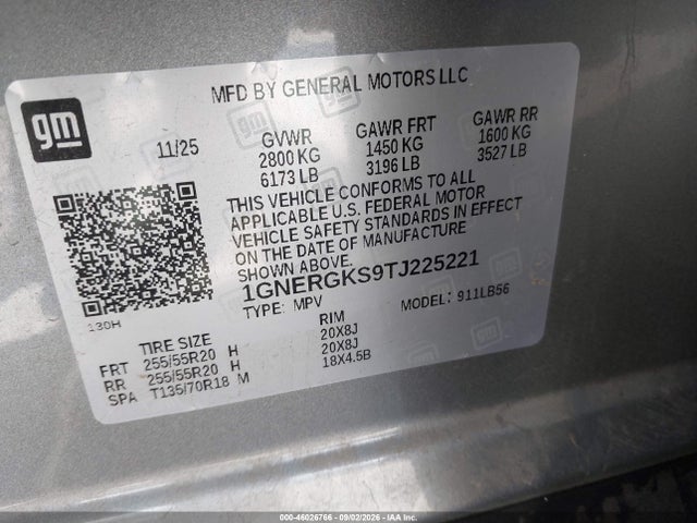 2026 CHEVROLET TRAVERSE FWD LT 9