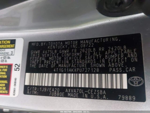 2023 TOYOTA CAMRY SE 9