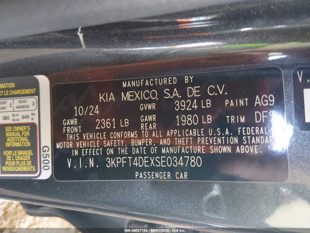 2025 KIA K4 LXS 9