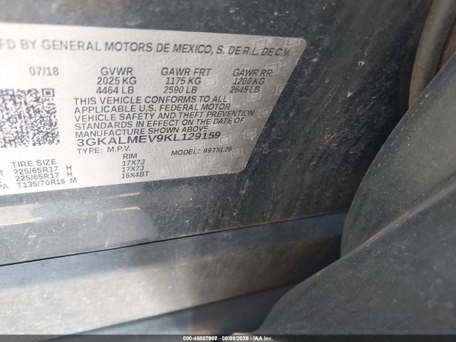 2019 GMC TERRAIN SLE 9